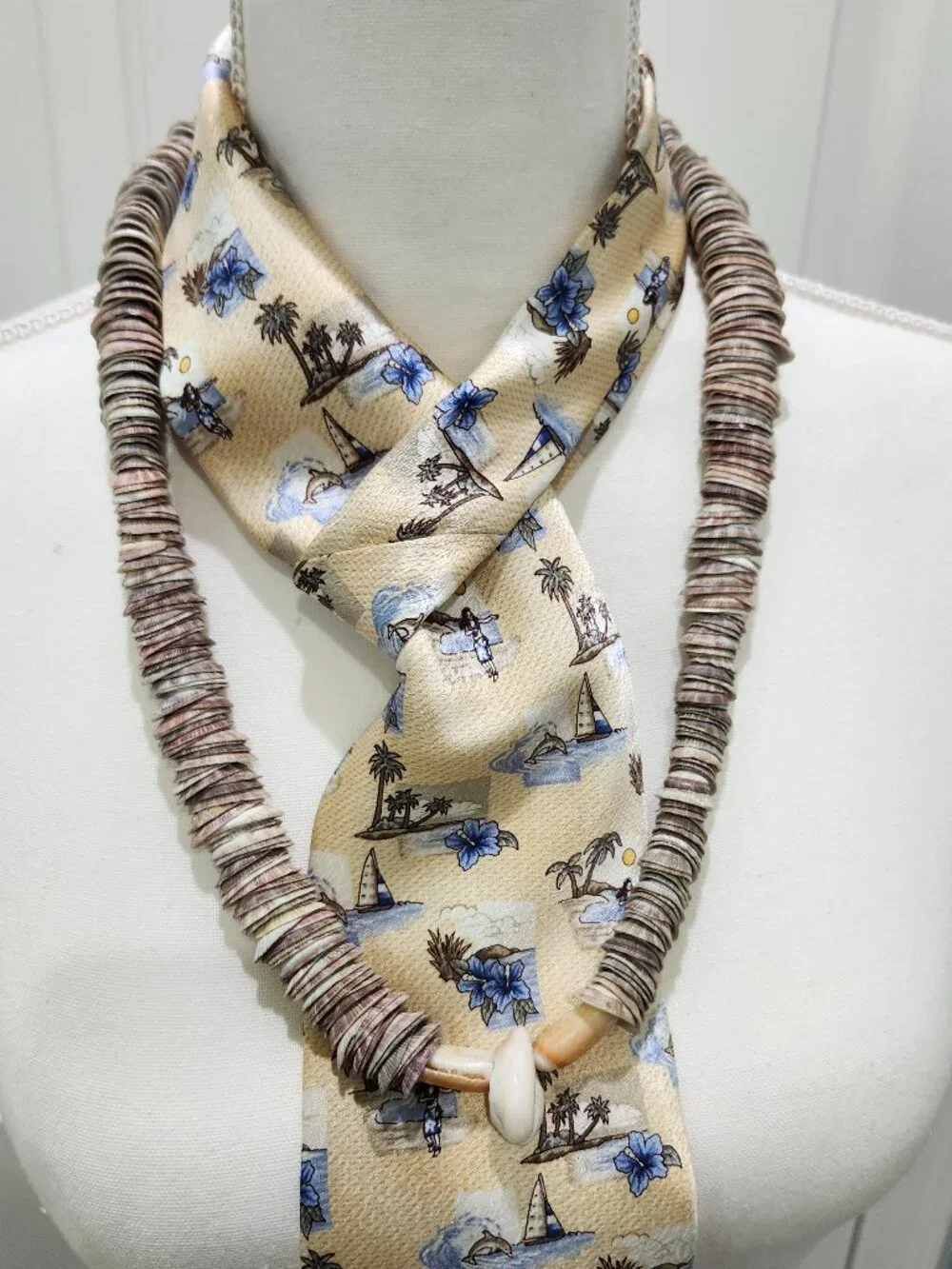 Neckwear and Tropical Shell Necklace, Reimagined for Today’s Trendy Look